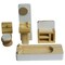 Wooden Dollhouse Furniture - 5 Sets, 1:12 Scale Doll House Furnishings, 35 Pieces of Dollhouse Accessories (Living Room, Kitchen, Dining Room, Bedroom, Bathroom)